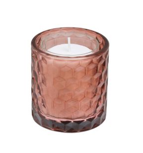 Photophore rond bordeaux Ø 7 cm 7,5 cm Spaas
