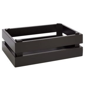 Caisse GN 1/4 bois brun 29x18,5x10,5 cm Superbox Aps