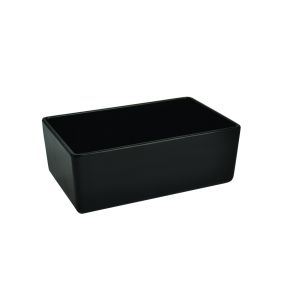 Bac rectangulaire noir mélamine 16,2 cm Chunky Crock Dalebrook