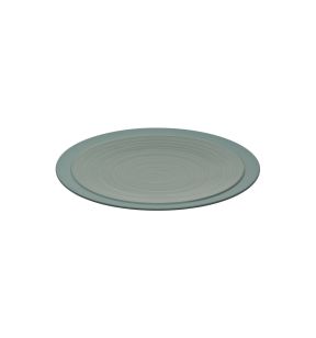 Assiette plate rond argile verte grès émaillé Ø 23 cm Bahia Degrenne