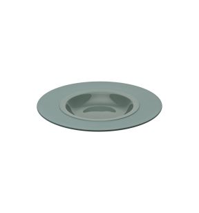 Assiette creuse rond vert grès émaillé Ø 26 cm Bahia Degrenne