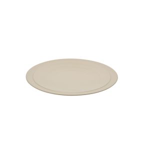 Assiette plate rond beige grès émaillé Ø 23 cm Bahia Degrenne