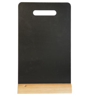 Ardoise de table rectangulaire noir 21x32,5 cm Securit