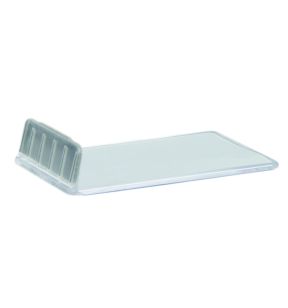Support ardoise rectangulaire transparent 4x1x0,6 cm Securit (10 pièces)