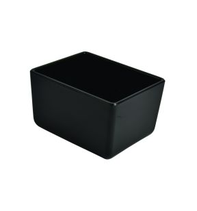 Bac rectangulaire noir mélamine 16,2 cm Chunky Crock Dalebrook