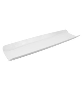 Plat GN2/4 rectangulaire blanc mélamine 53 cm Curve Dalebrook