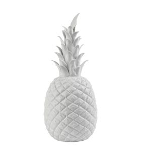 Ananas décoratif blanc 14,5x14,5x33 cm Pols Potten