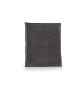 Assiette plate rectangulaire noir porcelaine culinaire 21x17,5 cm Solstice Revol