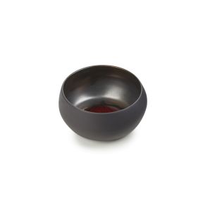Bol rond noir porcelaine culinaire Ø 12,6 cm Solstice Revol