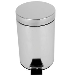 Pedaalemmer rond zilver inox Probbax
