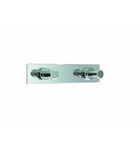 Patère double laiton