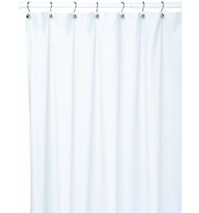 Rideau de douche blanc plastique