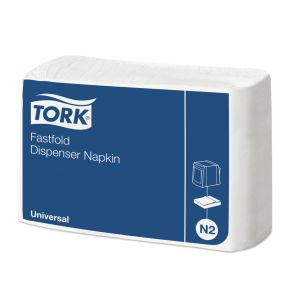Serviette blanc ouate de cellulose 30x25 cm Tork (300 pièces)