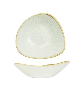 Saladier triangulaire barley white porcelaine vitrifiée 18,5 cm Stonecast Churchill