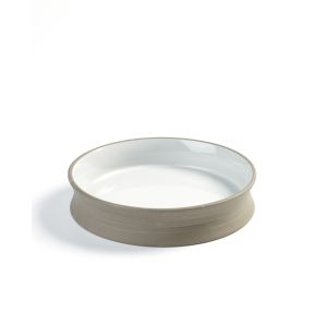 Assiette creuse rond taupe porcelaine Ø 17,5 cm Dusk Serax