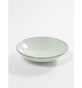 Assiette coupe creuse rond bleu terre cuite Ø 23 cm Aqua Serax