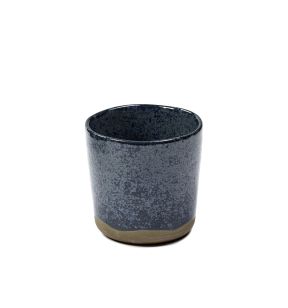 Gobelet à café rond bleu grès émaillé 15 cl Ø 7,4 cm Merci Serax