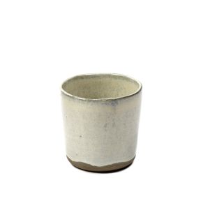 Koffiebeker rond ivoorkleurig geglazuurd aardewerk 15 cl Ø 7.4 Merci Serax