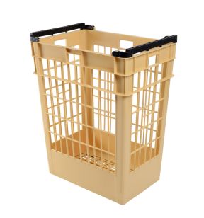 Broodmand Zonder deksel beige plastic xx85 180 L geperforeerde bodem geperforeerde wanden Gilac