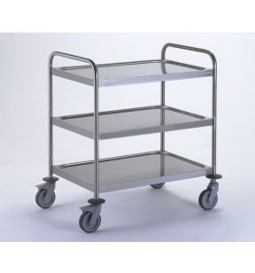 Dienstwagen inox 3 niveaus xx96 150 kg Tournus