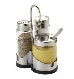 Houder zout/peper/mosterd doorzichtig xx13 Eco Essentials Collection