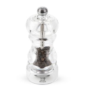 Moulin à poivre transparent 12 cm Nancy Peugeot Saveurs