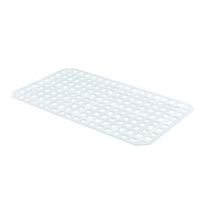 Grill rechthoekig wit plastic 37.2 x 8 mm Gilac
