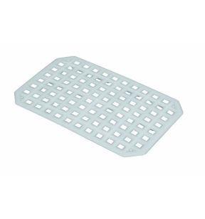 Grill rechthoekig wit plastic 28.3 x 8 mm Gilac