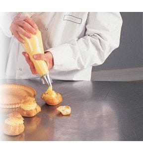 Poche pâtissière en boîte distributrice triangulaire transparent 54x30 cm (200 pièces)