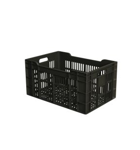 Open box Zonder deksel grijs plastic xx30 60 L geperforeerde bodem geperforeerde wanden Gilac