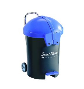 Pedaalemmer plastic 100 L grijs Saint Romain