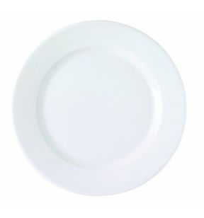 Assiette plate rond blanc porcelaine Ø 22,5 cm K