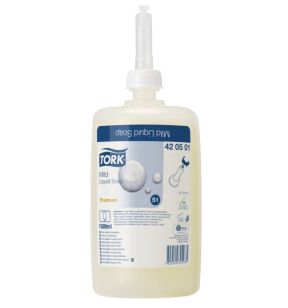 Navulling zachte vloeibare handzeep voor verdeler S1 1 L 1000 doses Tork (6 eenheden)