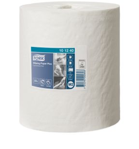 Bobine d'essuyage blanc ouate de cellulose 35x21,5 cm Tork (6 pièces)