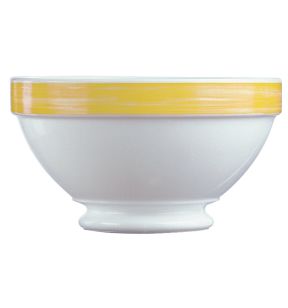 Bol rond jaune verre opal 51 cl Ø 13 cm Brush Arcoroc