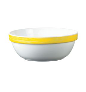 Coupelle rond jaune verre opal Ø 12 cm Brush Arcoroc