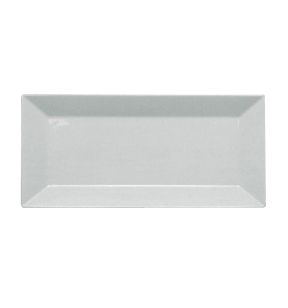 Assiette plate rectangulaire blanc porcelaine 33x18 cm Classic Square Pro.mundi