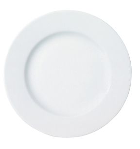 Assiette plate rond blanc porcelaine Ø 30,5 cm Roma
