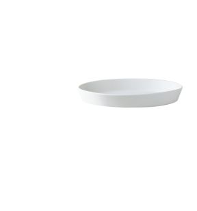 Plat sabot ovale blanc porcelaine 32x22,5 cm Bistronome Pro.mundi