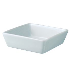 Ravier rectangulaire blanc porcelaine 13 cm Edina Pro.mundi