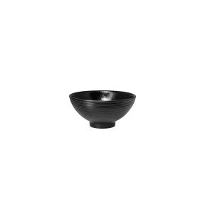 Bol rond noir porcelaine vitrifiée 45 cl Ø 14 cm Edge Rak