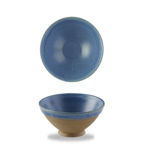 Bol conique rond bleu porcelaine Ø 16 cm Emerge Churchill