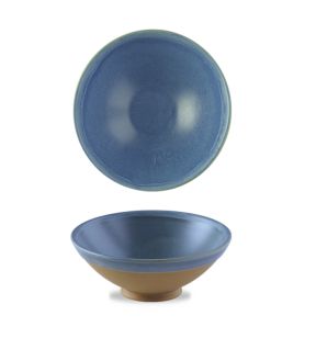 Bol conique rond bleu porcelaine Ø 20 cm Emerge Churchill