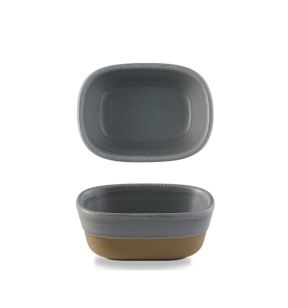 Plat à partager rectangulaire gris porcelaine 12 cm Emerge Churchill
