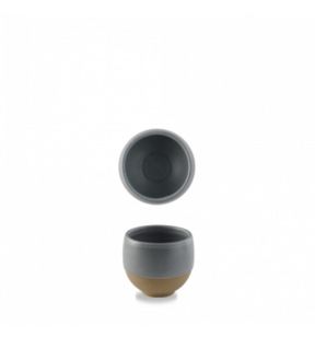 Pot a frites rond gris porcelaine Ø 8,6 cm Emerge Churchill