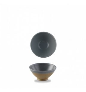 Bol conique rond gris porcelaine Ø 16 cm Emerge Churchill