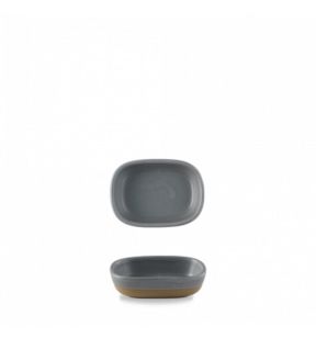 Plat à partager rectangulaire gris porcelaine 12 cm Emerge Churchill