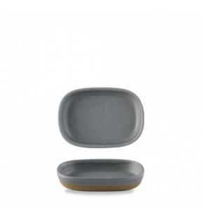 Plat à partager rectangulaire gris porcelaine 17 cm Emerge Churchill
