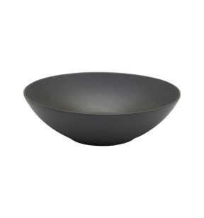 Assiette bowl rond gris brun grès émaillé Ø 24 cm Enigma Accolade