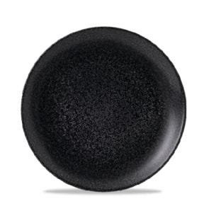Assiette coupe plate rond noir porcelaine vitrifiée Ø 28,8 cm Evo Origins Dudson